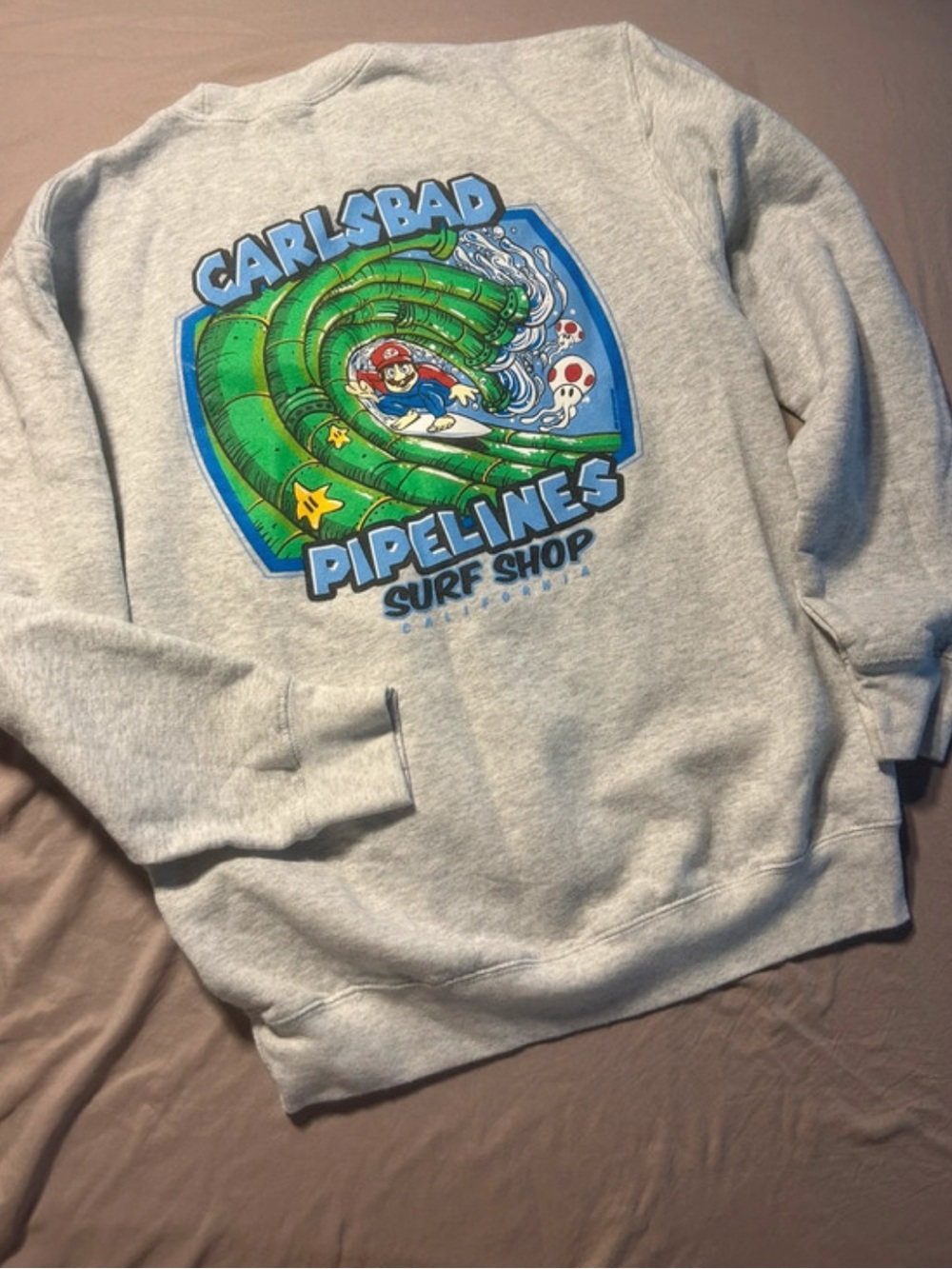 vintage mario graphic crewneck